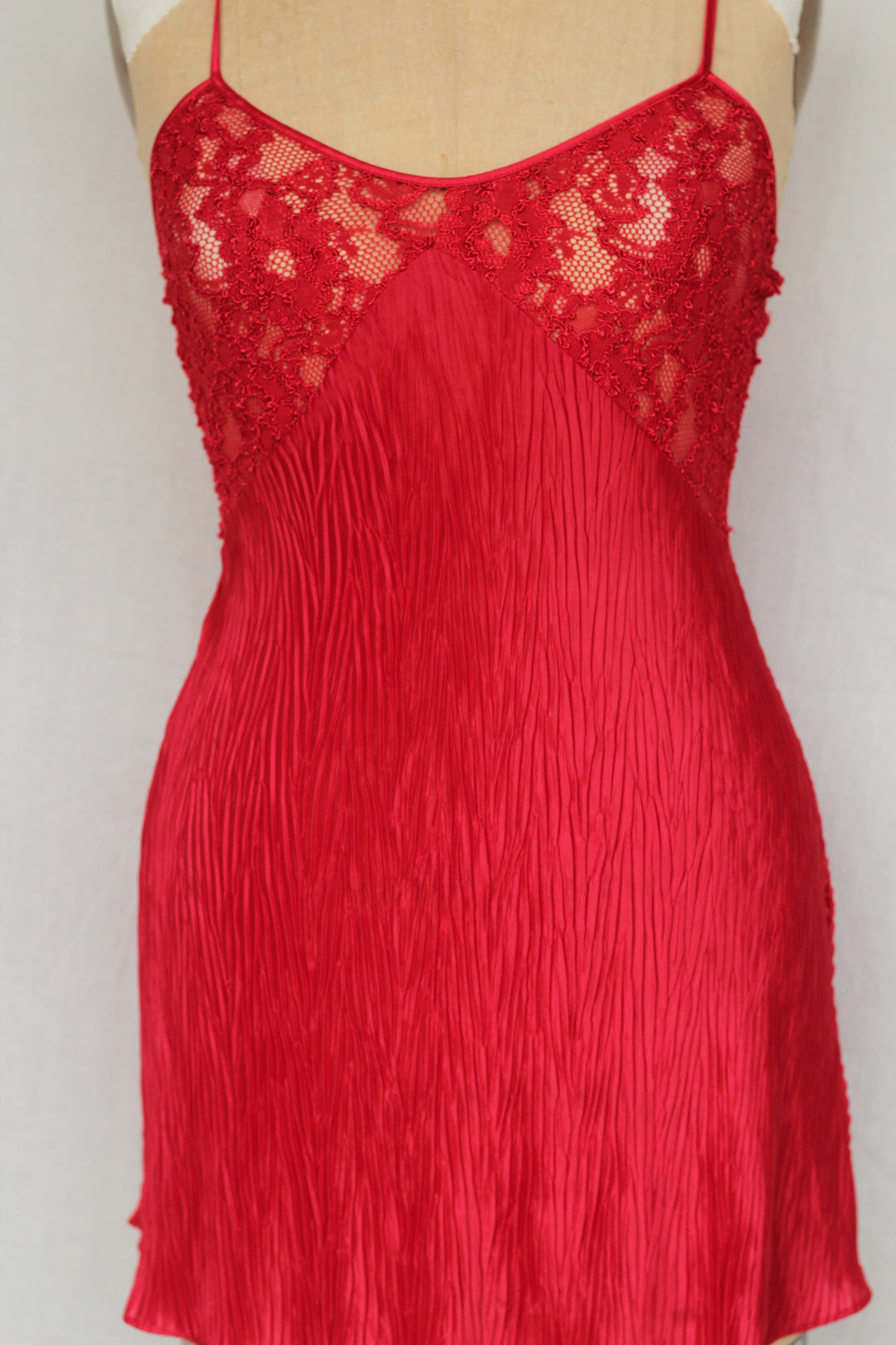 Val Mode Vintage Red Sexy Slip Dress