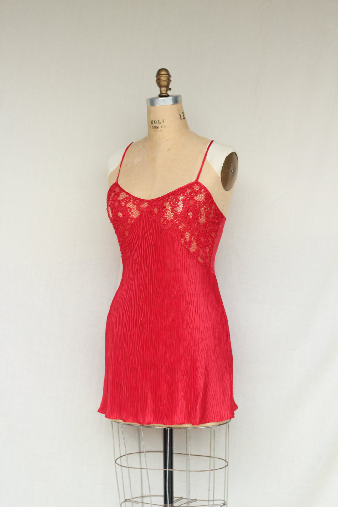 Val Mode Vintage Red Sexy Slip Dress