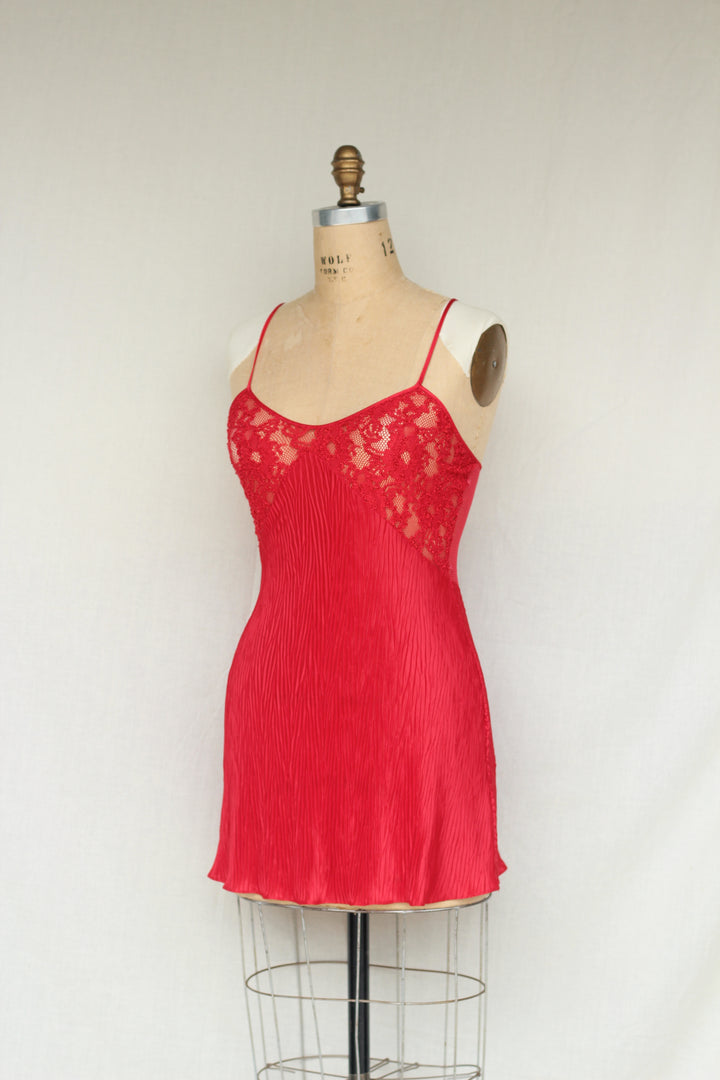 Val Mode Vintage Red Sexy Slip Dress