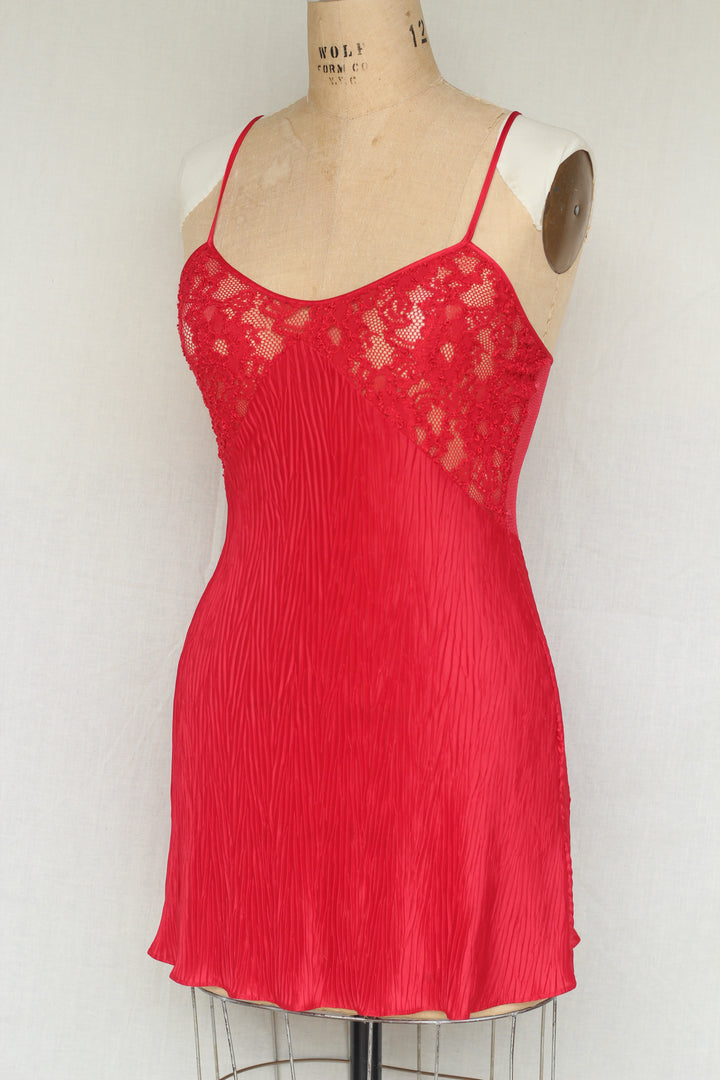 Val Mode Vintage Red Sexy Slip Dress