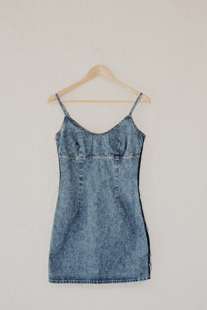 Vintage 1990's Track Denim Dress