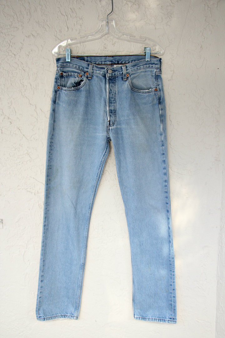 Vintage Light Wash 501's Levis Jeans