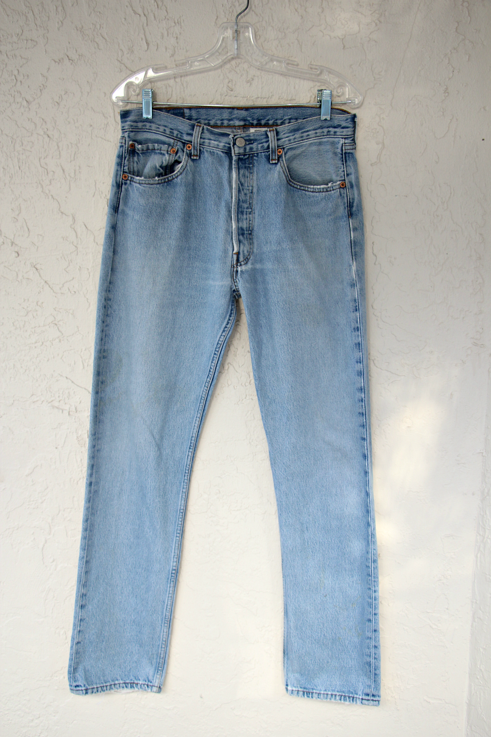 Vintage Light Wash 501's Levis Jeans