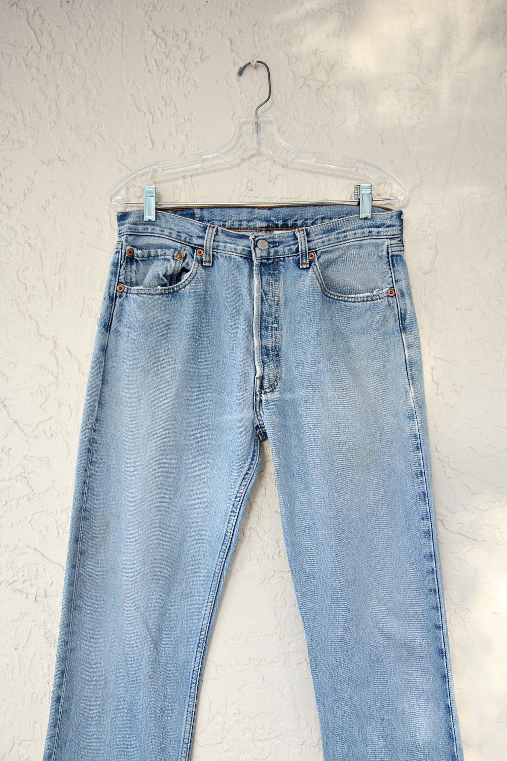 Vintage Light Wash 501's Levis Jeans