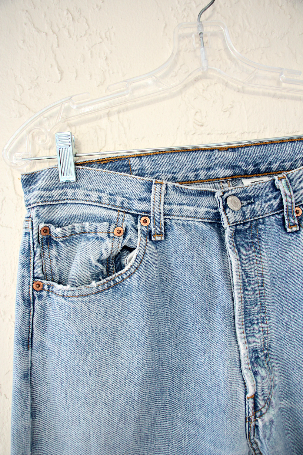 Vintage Light Wash 501's Levis Jeans