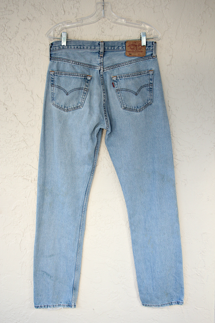 Vintage Light Wash 501's Levis Jeans