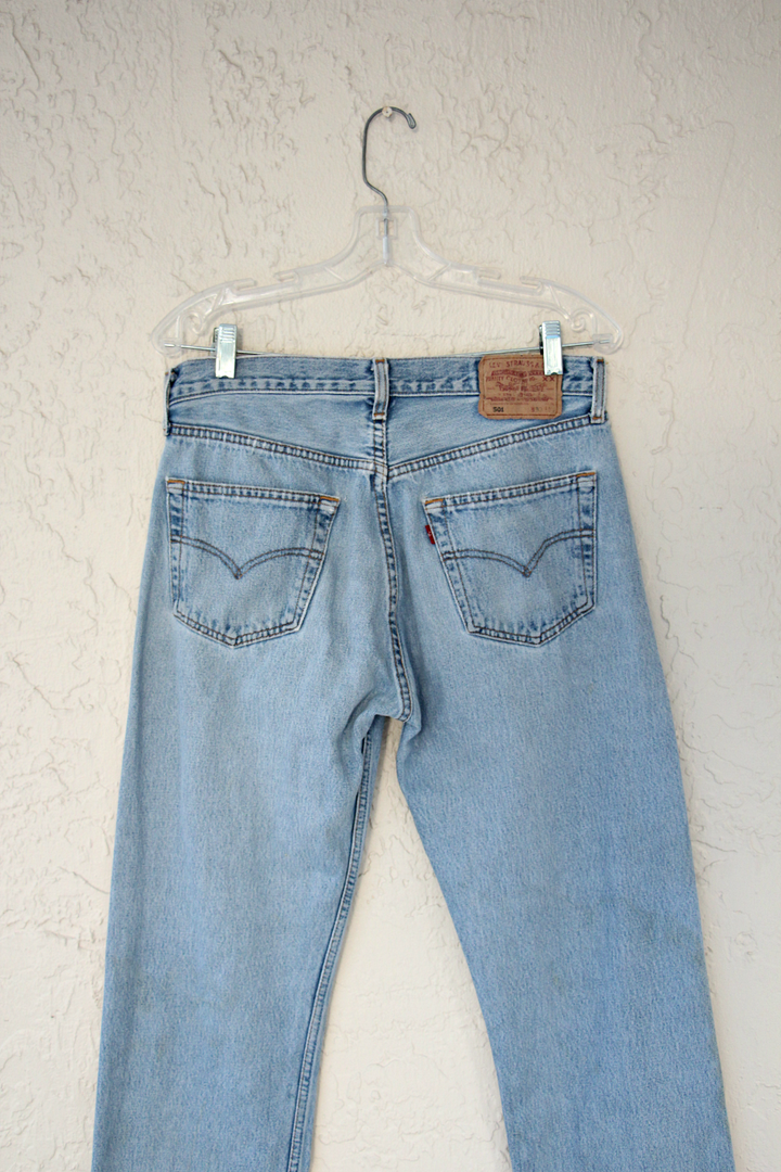 Vintage Light Wash 501's Levis Jeans