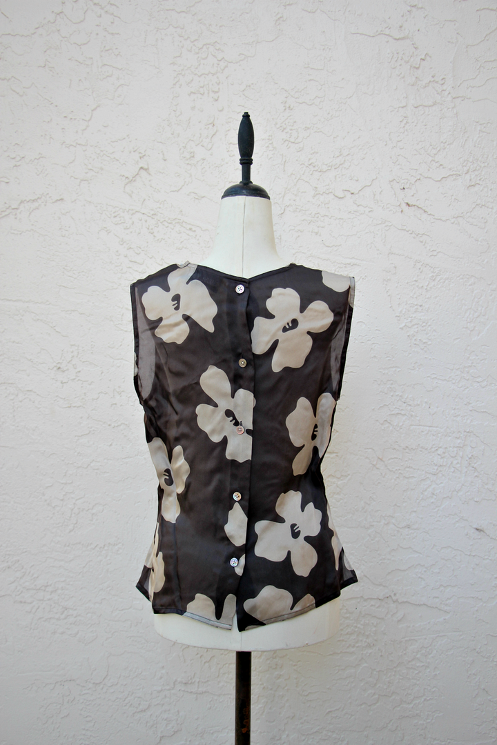 Linda Allard For Ellen Tracy Proper Name Vintage Silk Blouse