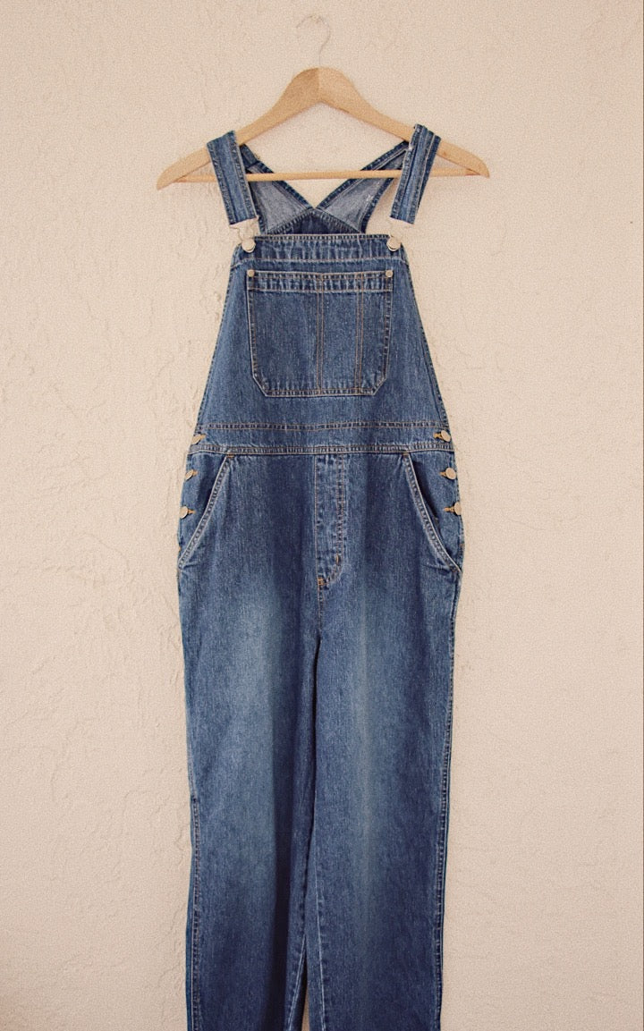 Vintage 1990's Dark Wash Overalls