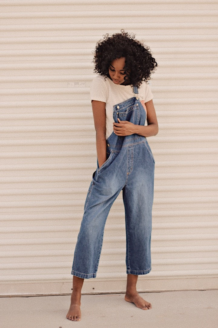 Vintage 1990's Dark Wash Overalls