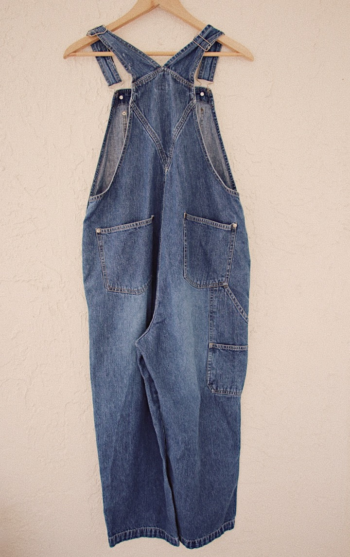 Vintage 1990's Dark Wash Overalls