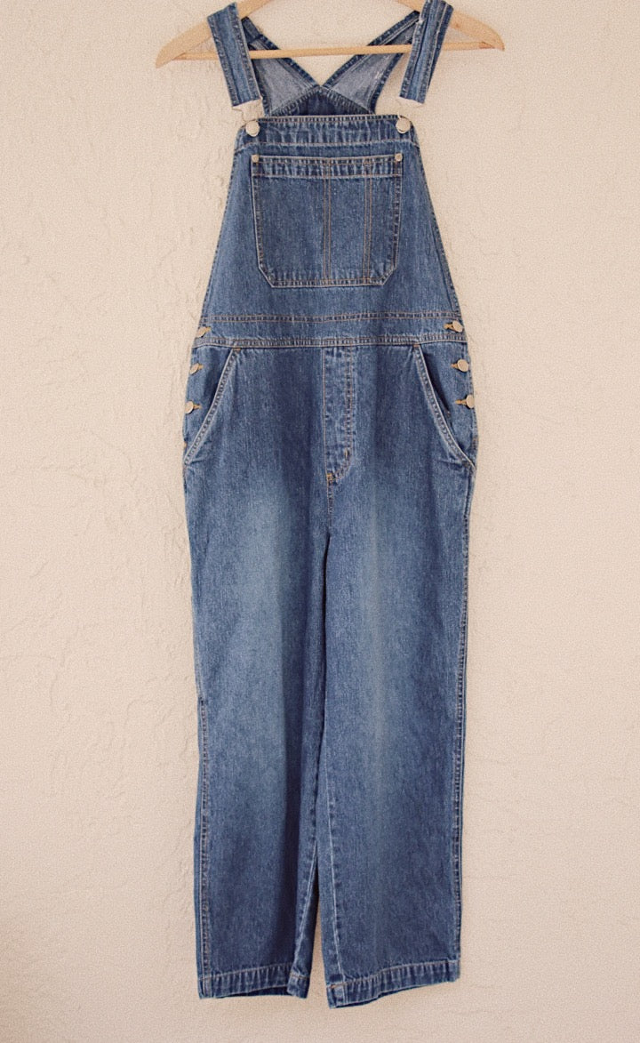 Vintage 1990's Dark Wash Overalls