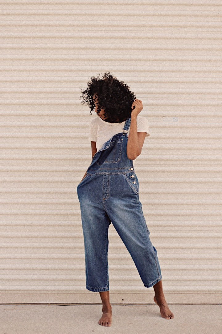 Vintage 1990's Dark Wash Overalls